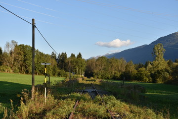 Gleis, Schiene, Schwelle, Normalspur, Holzschwelle, Mutter, Bahnsteig, Weiche, Endstation,...