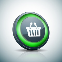 Obraz premium Shopping button illustration
