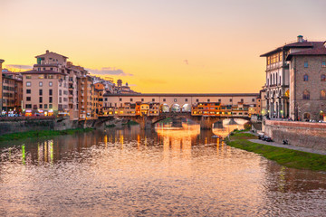 Fototapeta premium View of Ponte Vecchio. Florence, Italy
