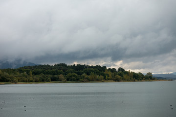 The reservoir of ullibarri-gamboa in &Aacute;lava, Basque Country