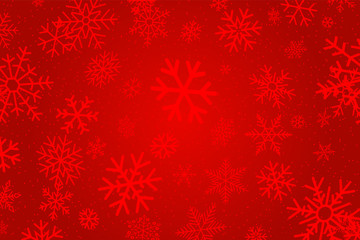 Naklejka na ściany i meble Christmas background with snowfall