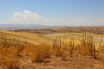Naklejka premium The most beautiful colorful mountains similar to eastern spices in Tabriz, Iran