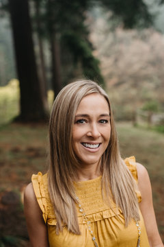 Portrait of Beautiful Blonde Woman
