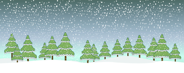 Background With Christmas Snow