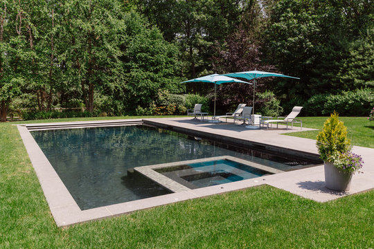 Pool at Contemporary Home