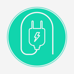 Plug vector icon sign symbol