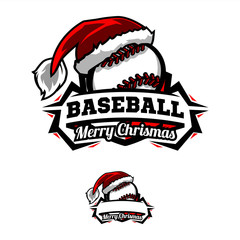 Christmas Baseball Logo