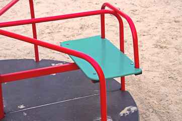 Swing in the playground. swing for young children