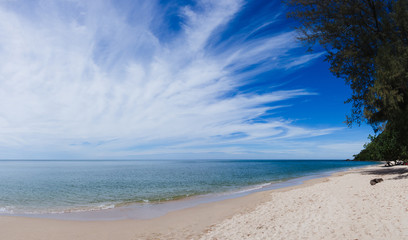 Sandy Beach welcomes summer Panorama