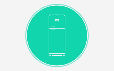 Refrigerator vector icon sign symbol