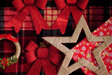 Рождественские игрушки. Украшение для елки. С новым годом! Счастливого Рождества! Подарки для детей.