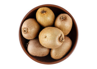 ripe kiwi in a plate