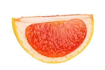 grapefruit slice isolated