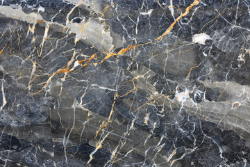 Patterned natural of dark gray marble pattern (Gold Russia). Abstract nature background.