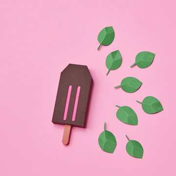 Ice cream made from paper