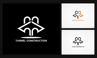 tunnel construction logo