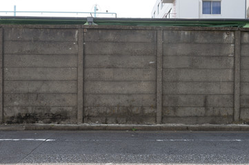 Obraz premium street wall background ,Industrial background, empty grunge urban street with warehouse brick wall