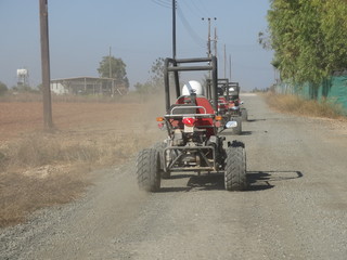 Buggy race in Cyprus in 2017 in July in the summer