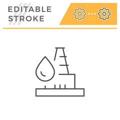 Oil well line icon