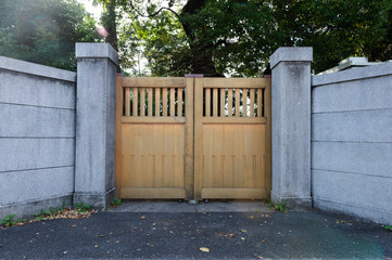 sidewalk by street wall & door