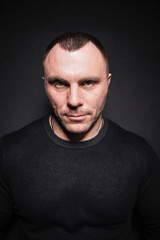 Obraz premium stern Russian guy