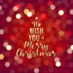 Happy New Year Card With Bokeh