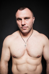 Fototapeta premium stern Russian guy