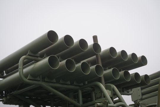Rocket artillery combat venicle BM-14, the legendary Russian mortar Katyusha