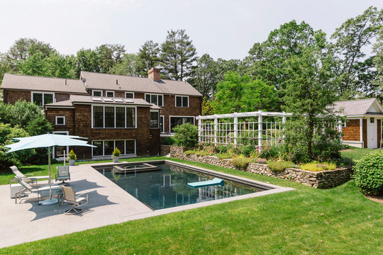 Pool at Contemporary Home