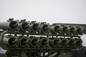 Naklejka na ściany i meble Rocket artillery combat venicle BM-14, the legendary Russian mortar Katyusha