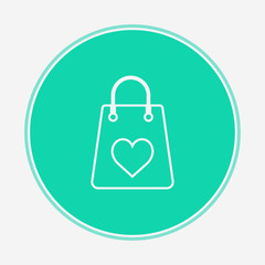 Shopping bag vector icon sign symbol