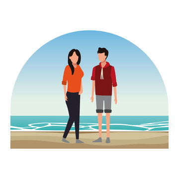 Young couple avatar