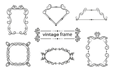 Set of vintage frames