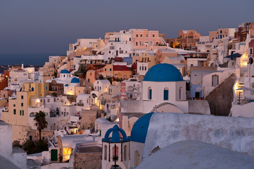 Fototapeta premium oia village in santorini island greece