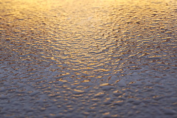 frozen drops of water