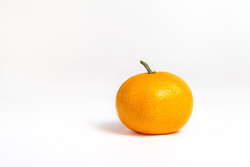 tangerine on a white background