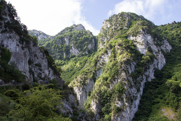 Fototapeta na wymiar Gorge in Asturias, Spain