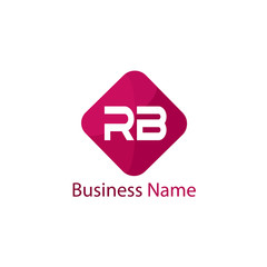 Obraz premium Initial Letter RB Logo Template Design