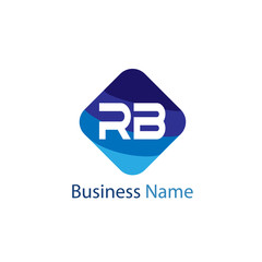 Initial Letter RB Logo Template Design