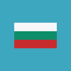 Bulgaria flag icon in flat design