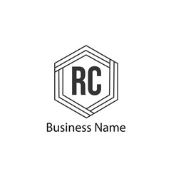 Initial Letter RC Logo Template Design
