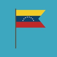Venezuela flag icon in flat design