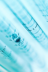 Medical clinically applicable gas flowmeter (rotameter) blurred background image