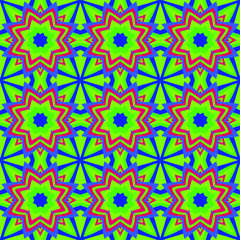 Seamless pattern background with multi-colored wavy lines.