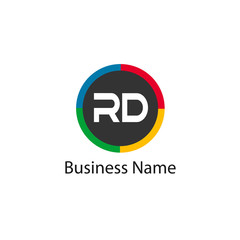 Fototapeta premium Initial Letter RD Logo Template Design