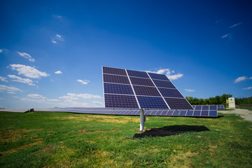 The solar panel is on the tracker