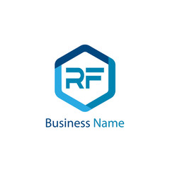 Initial Letter RF Logo Template Design Vector Illustration