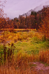 Fototapeta premium Rock Creek, Montana, Rocky Mountains, Fall