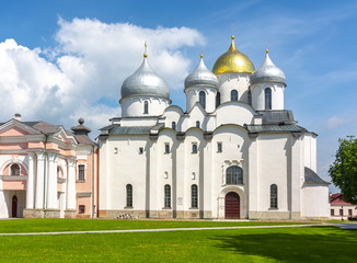 Fototapeta na wymiar Cathedral of St. Sophia, Novgorod, Russia