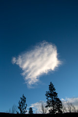 blue sky and clouds